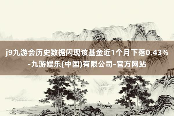 j9九游会历史数据闪现该基金近1个月下落0.43%-九游娱乐(中国)有限公司-官方网站