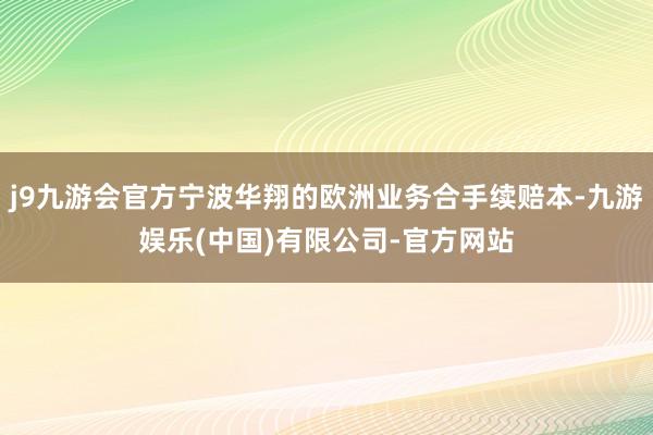 j9九游会官方宁波华翔的欧洲业务合手续赔本-九游娱乐(中国)有限公司-官方网站